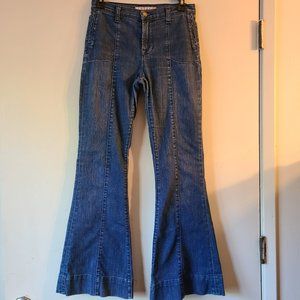 J BRAND high rise wide leg flare jeans sz 25 EUC